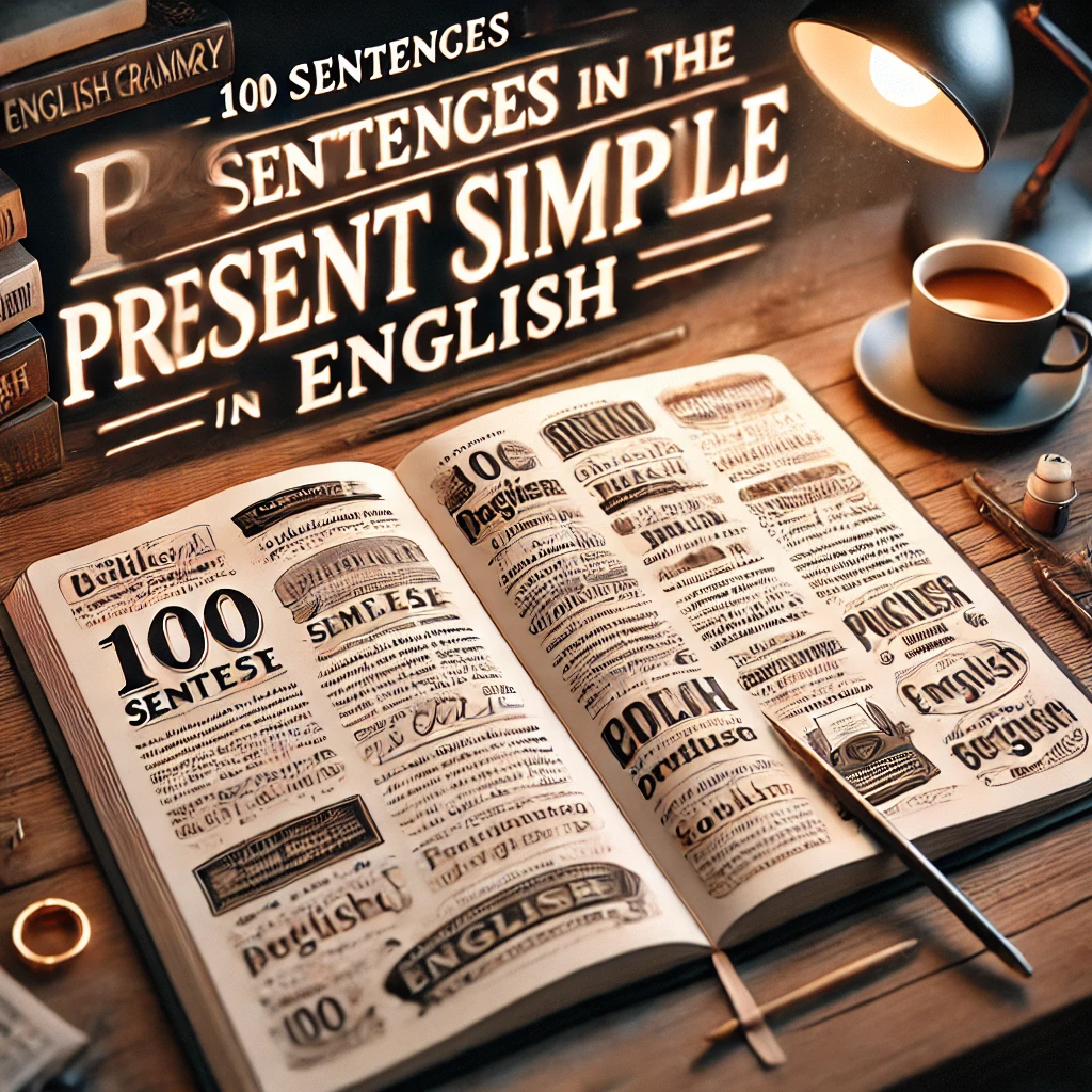 100 Frases no Presente Simples em Inglês