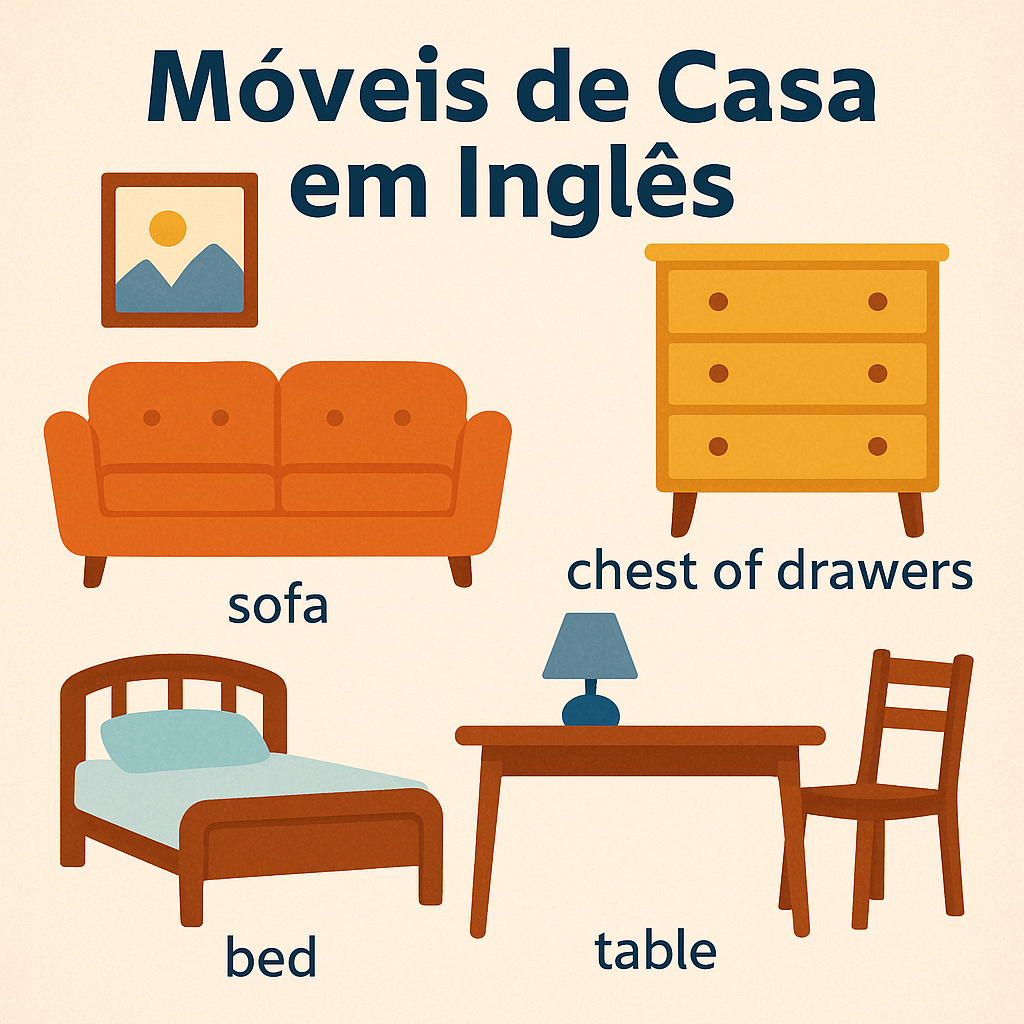 Móveis de casa em inglês